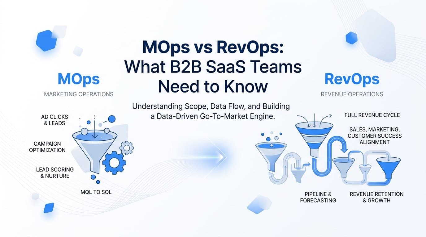 MOps vs RevOps: What B2B SaaS Teams Need to Know