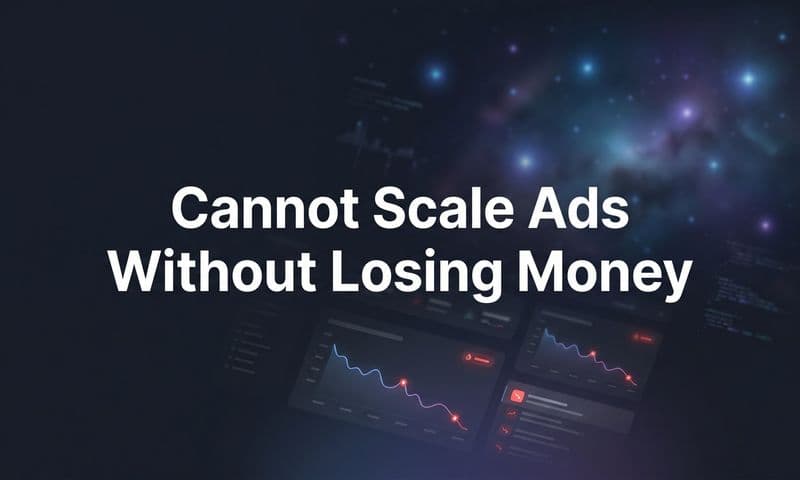 Why You Cannot Scale Ads Without Losing Money (And How to Fix It)