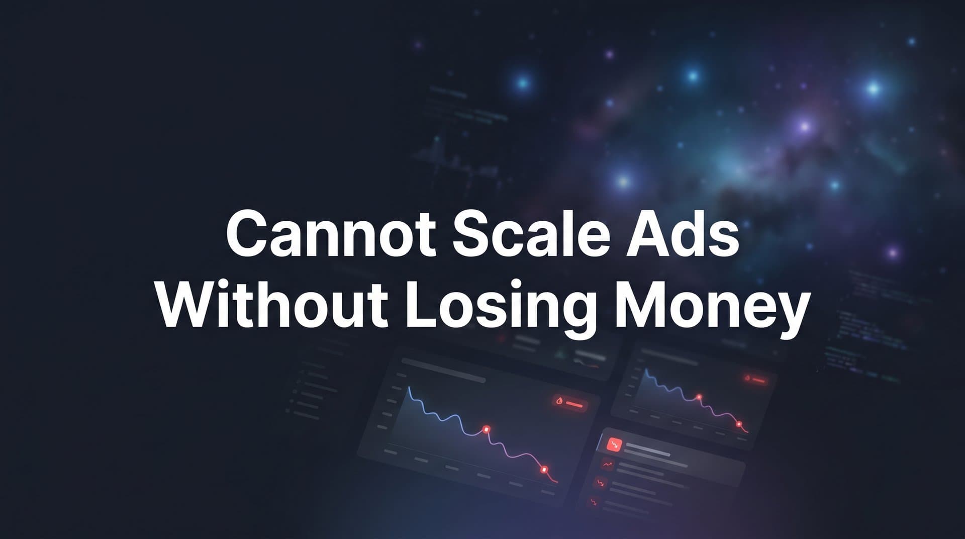 Why You Cannot Scale Ads Without Losing Money (And How to Fix It)
