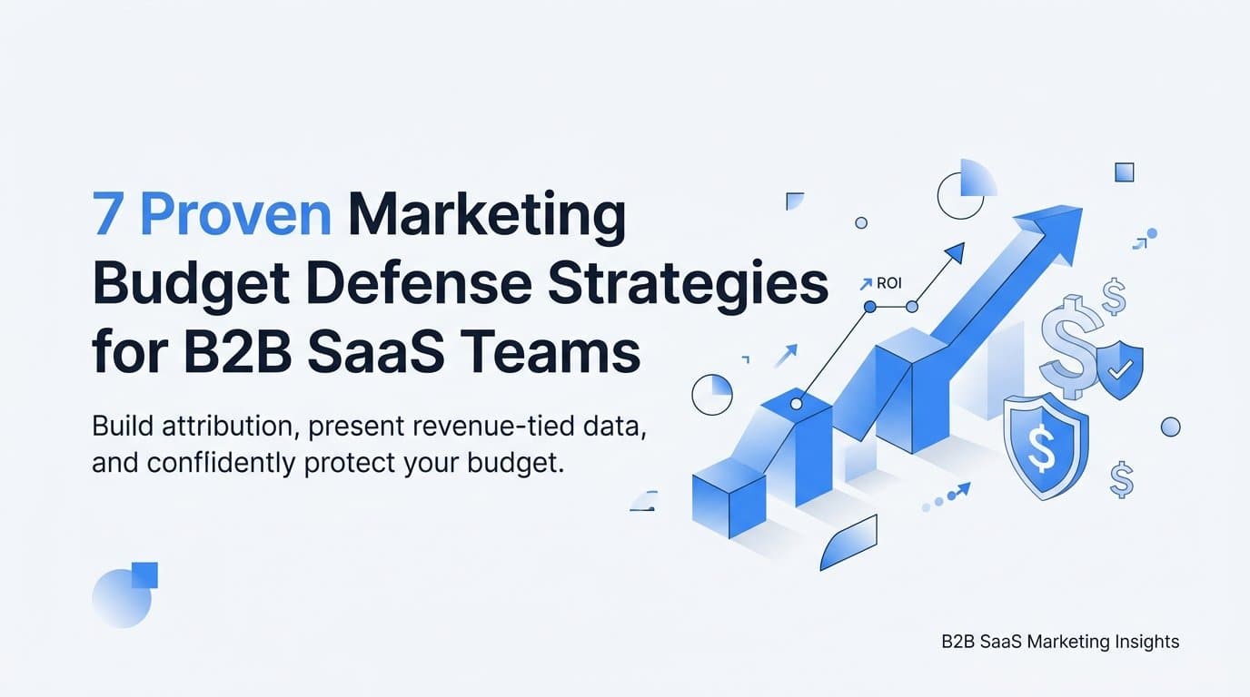 7 Proven Marketing Budget Defense Strategies for B2B SaaS Teams