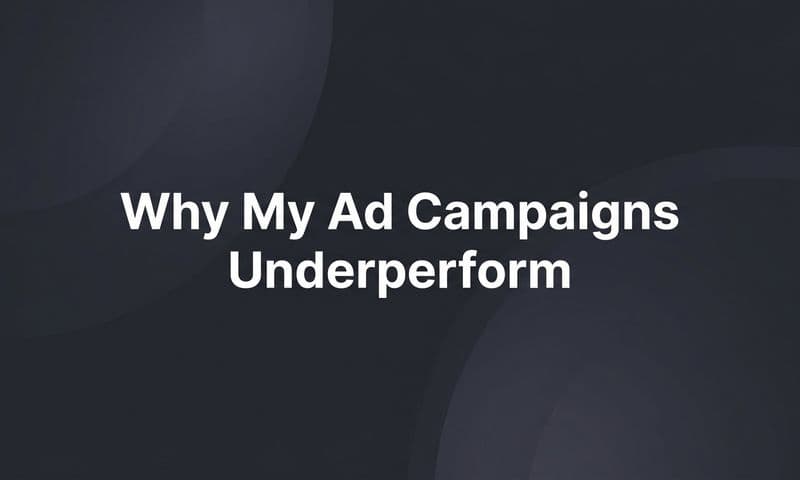 Why Your Ad Campaigns Underperform (And How to Fix It)