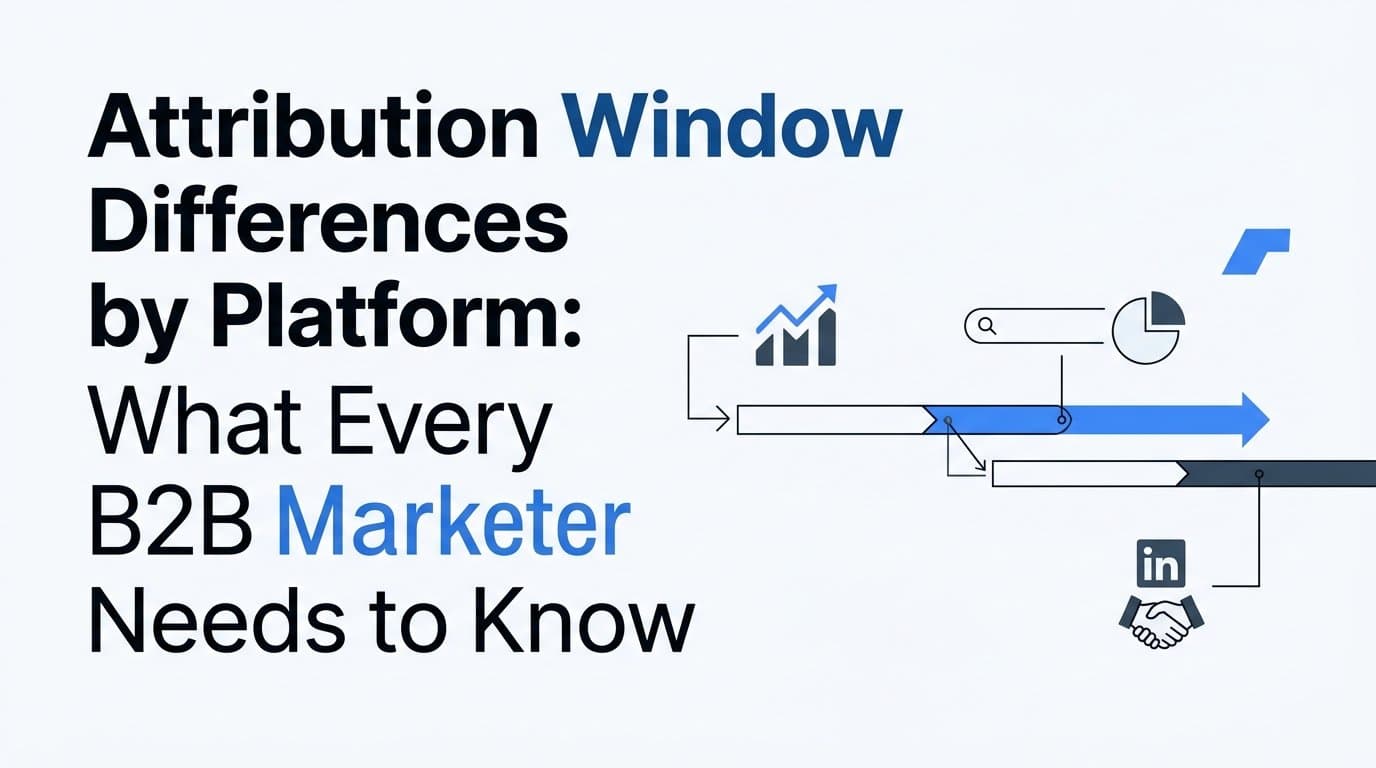 Attribution Window Differences by Platform: What Every B2B Marketer Needs to Know