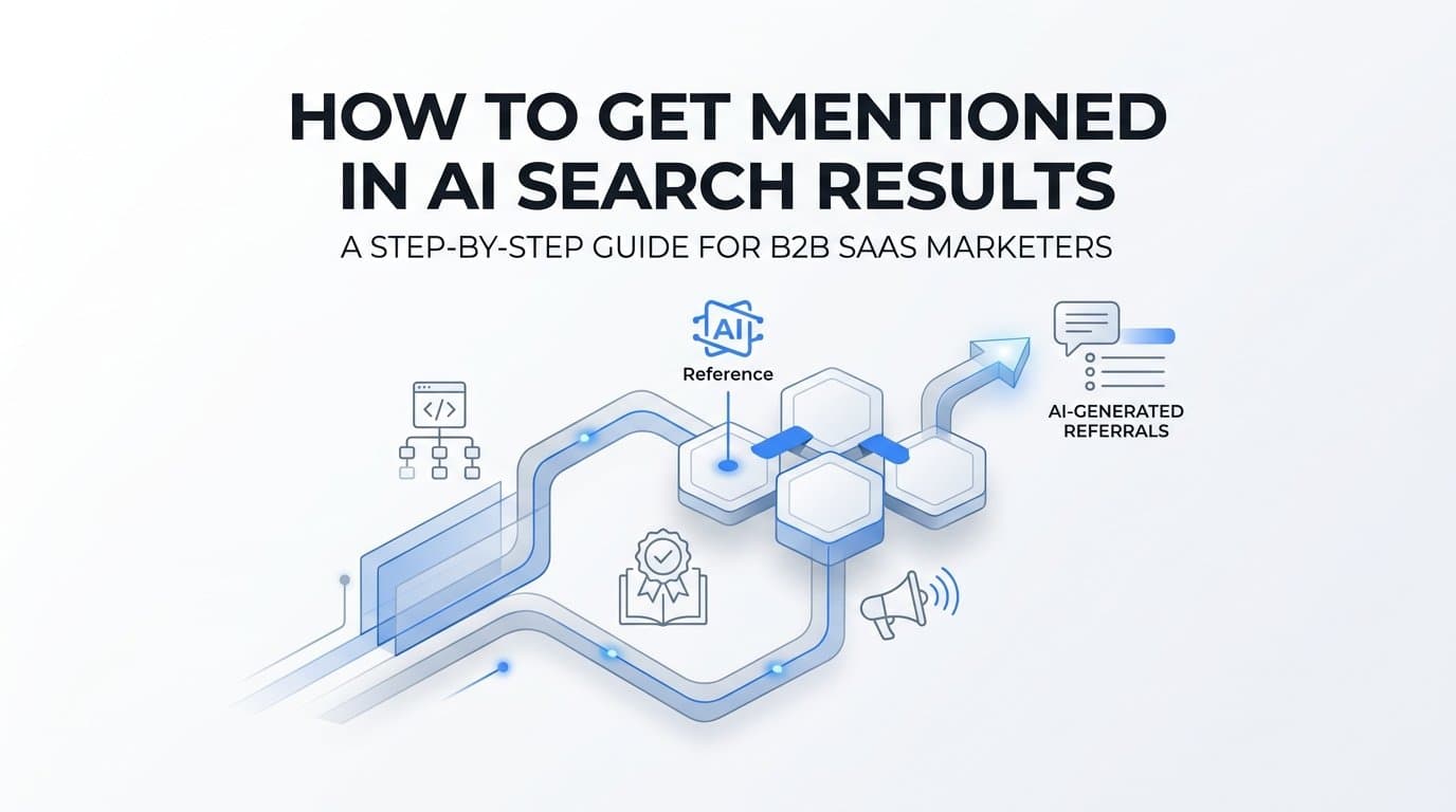 How to Get Mentioned in AI Search Results: A Step-by-Step Guide for B2B SaaS Marketers