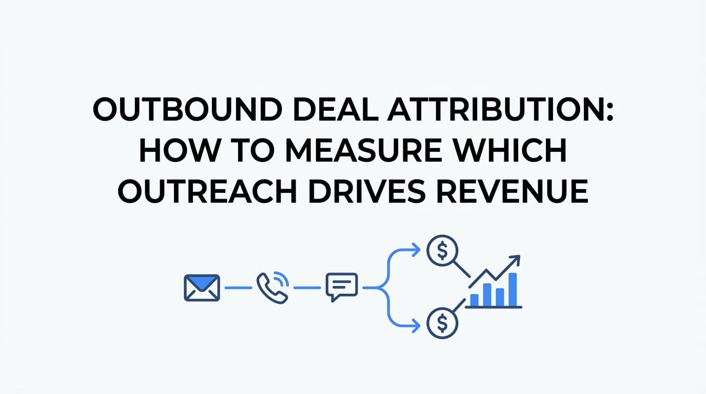 Outbound Deal Attribution: How to Measure Which Outreach Drives Revenue