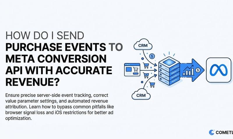 How do I send purchase events to meta conversion api with accurate revenue?