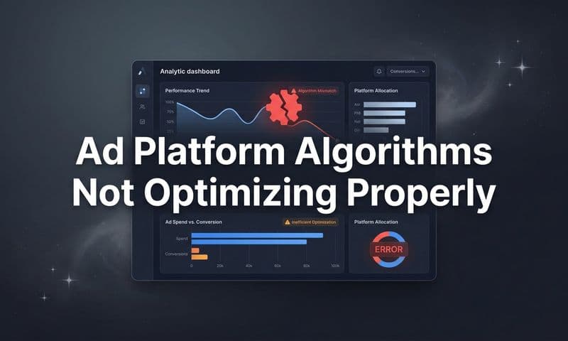 Why Ad Platform Algorithms Are Not Optimizing Properly (And How to Fix It)