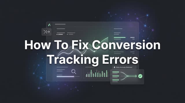 Input Conversion Error How To Fix Conversion Tracking Errors: 2026 Guide!